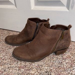 Brown booties